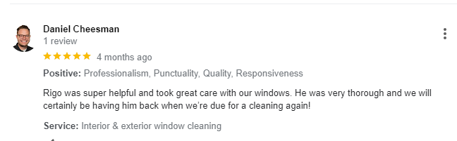 San Francisco window cleaning customers review