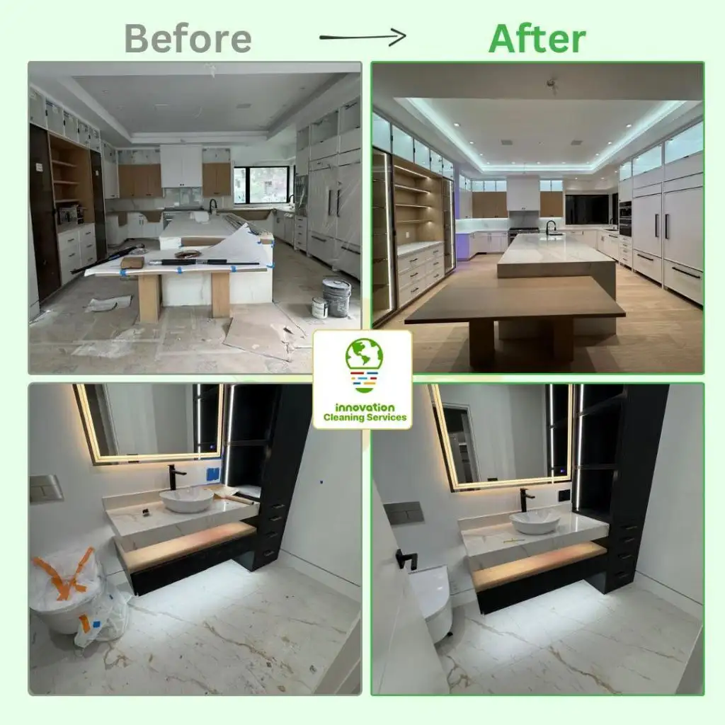 Innovation cleaning services before and after work 1